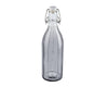 LEIFHEIT Faceted Glass Bottle With Clip Top Fastening Seal 500 ml Grey - Leifheit