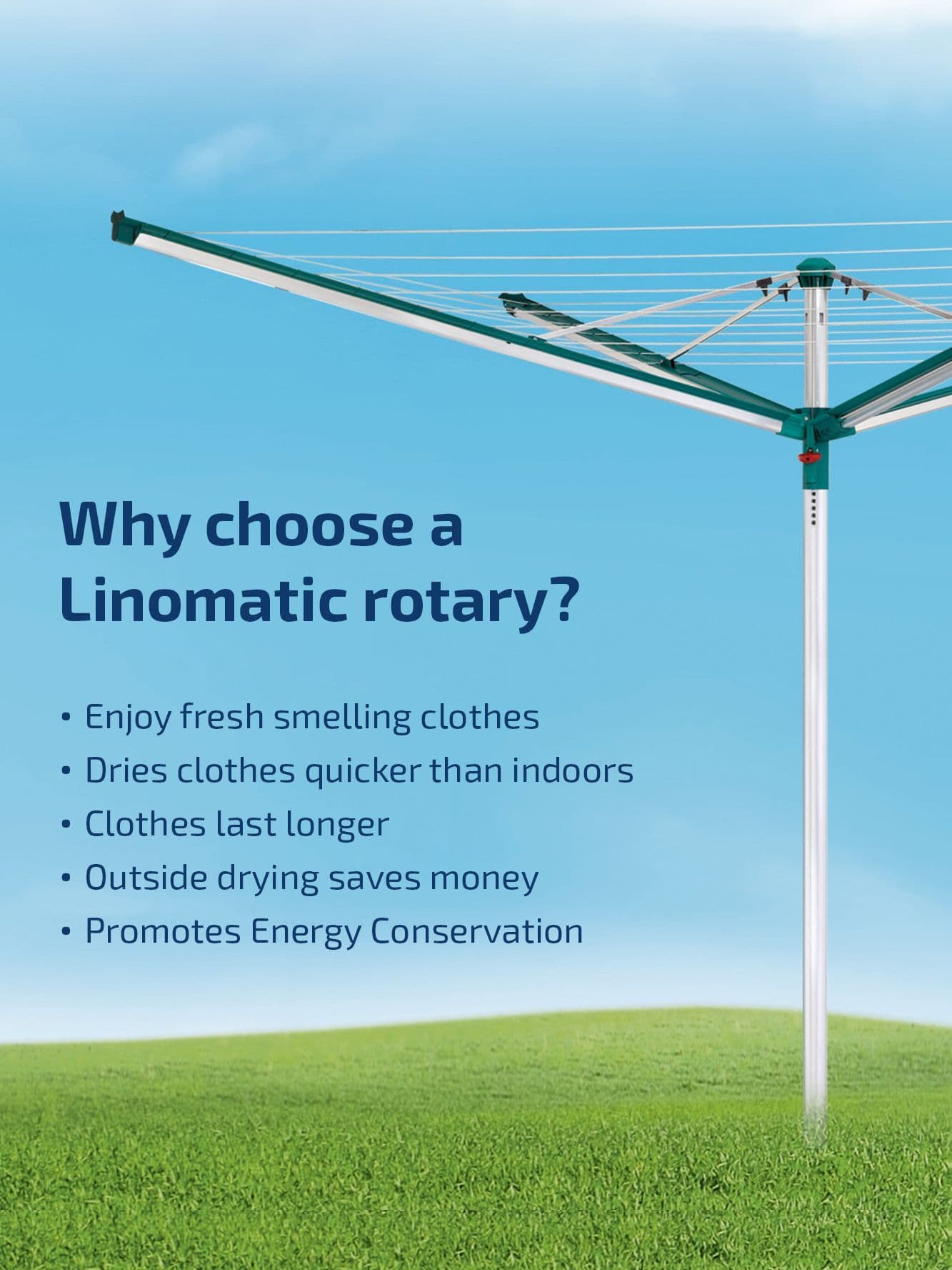 LEIFHEIT Linomatic 500 Plus 50m Rotary Dryer - Leifheit