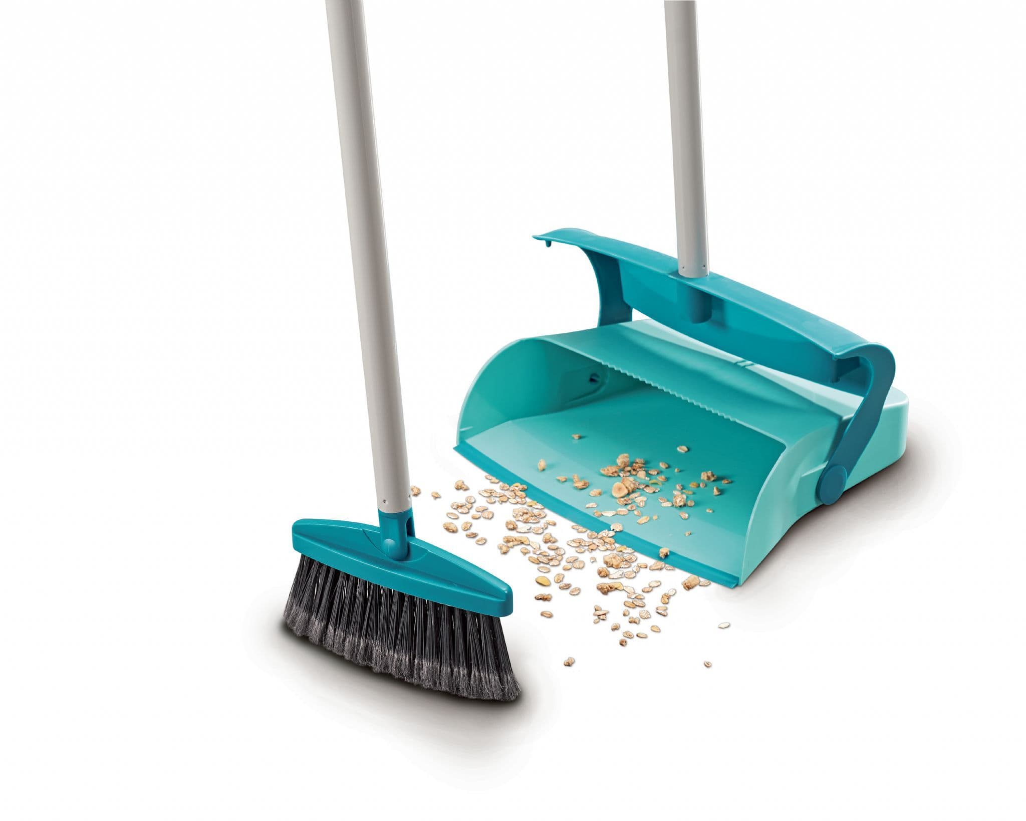 LEIFHEIT Long Handled Closed Dustpan And Brush Set - Leifheit