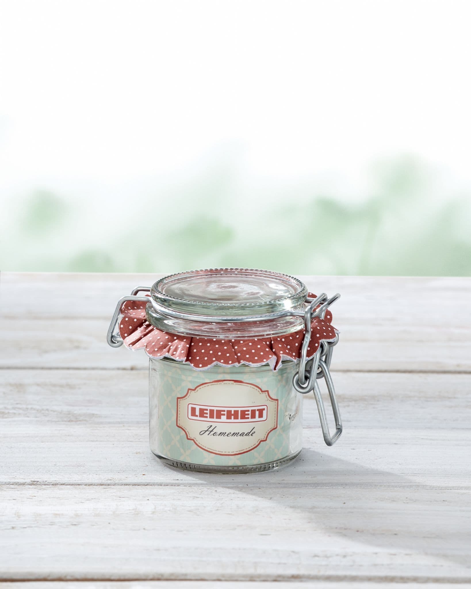 LEIFHEIT  Preserving and Storage Glass Jar With Clip Top Fastening Seal 135ml - Leifheit