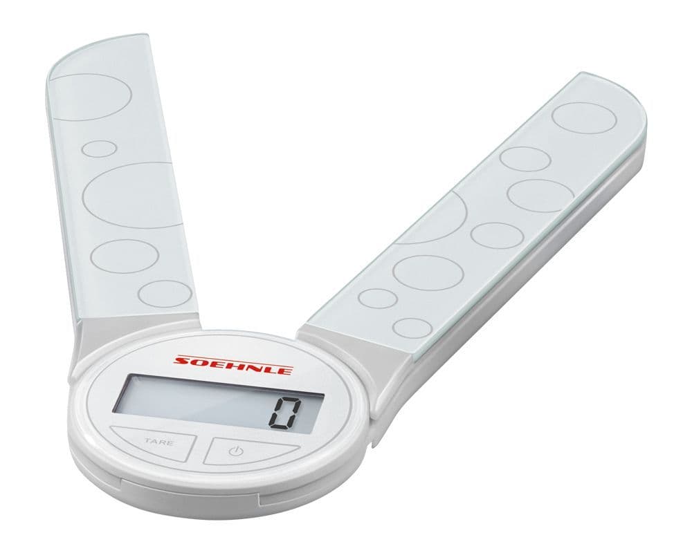 SOEHNLE Genio Folding Compact Digital Kitchen Weighing Scales White - Leifheit